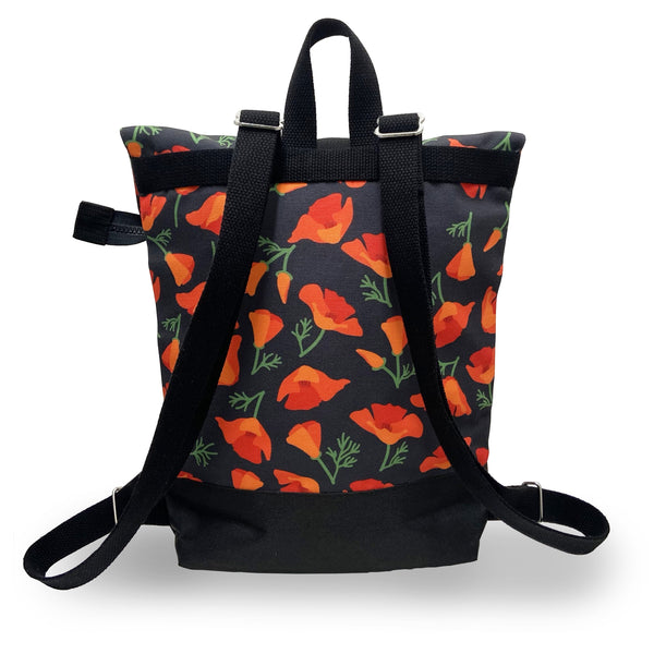 Lady Alamo: Mini Brightday Backpack, Poppy Charcoal