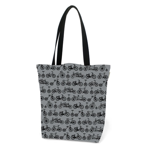 Everyday Tote: Bike Galore Slate