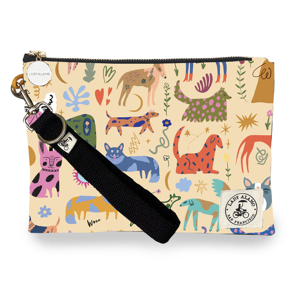 Miss Zip Wristlet: Dog Park AM
