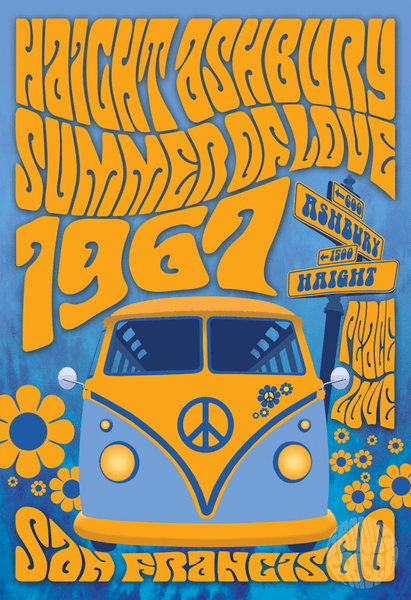 Haight Ashbury Summer of Love Magnet