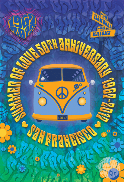 Summer of Love 50th Anniversary Magnet