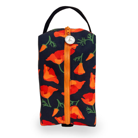 Box Zip: Poppy Charcoal