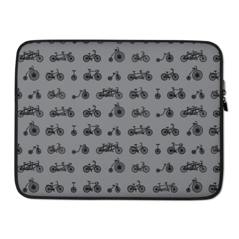 Laptop Sleeve: Bike Slate