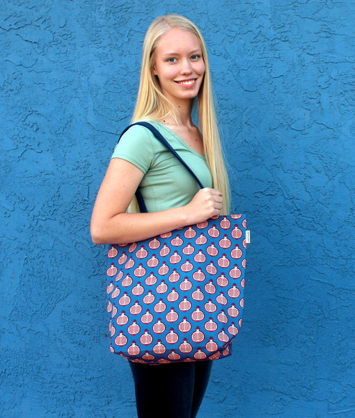 Everyday Tote: Pomegranate