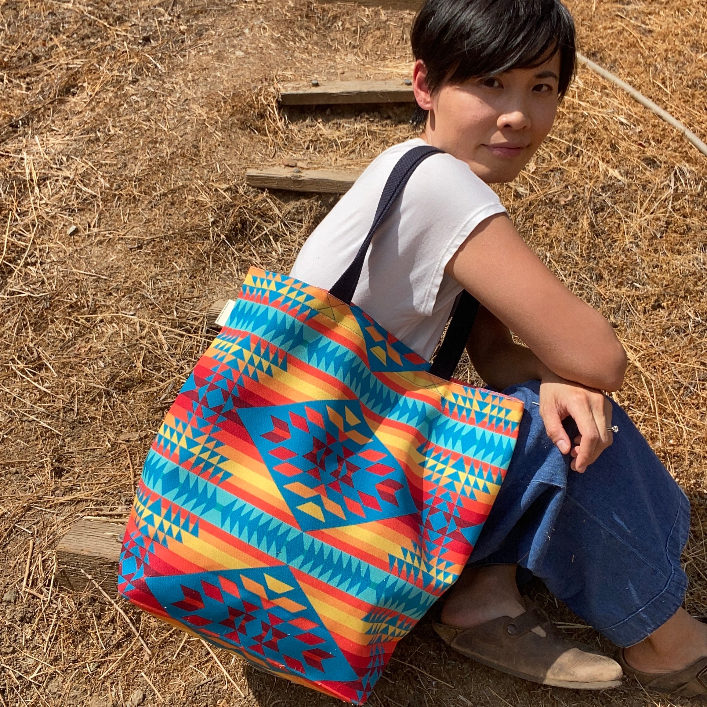 Waxed Canvas Tote, Everyday Tote Bag