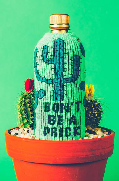 Don't Be A Prick Knitted Cozy