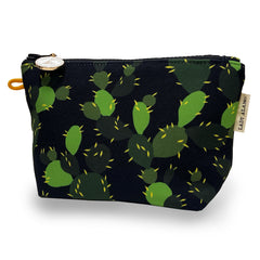 Lady Alamo: Little Zip Pouch Midnight Cactus