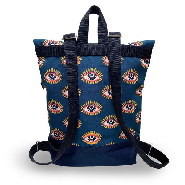 Mini Brightday Backpack: Eye Dark Teal