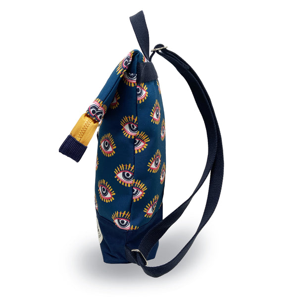 Mini Brightday Backpack: Eye Dark Teal