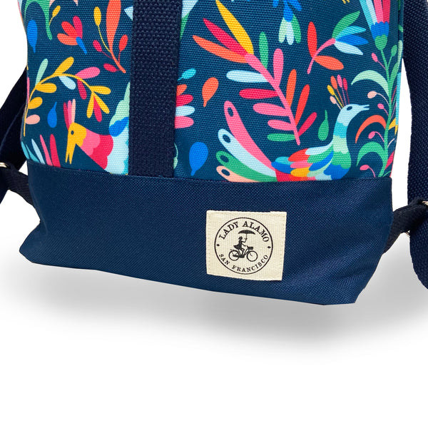 Mini Brightday Backpack: Otomi Indigo