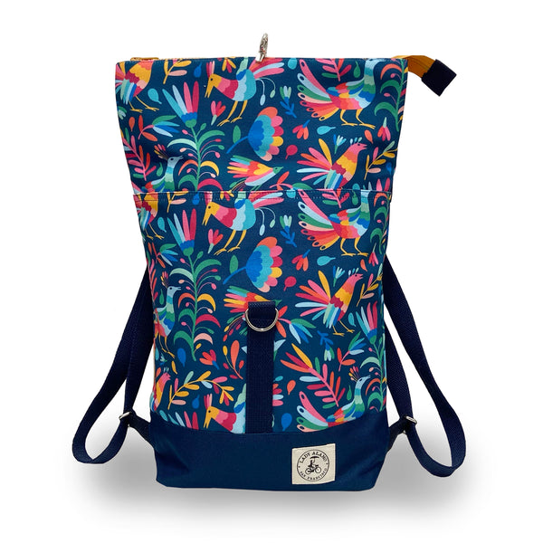 Mini Brightday Backpack: Otomi Indigo