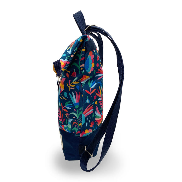 Mini Brightday Backpack: Otomi Indigo