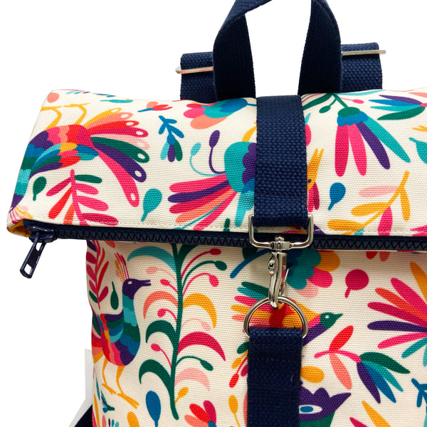 Mini Brightday Backpack: Otomi Ivory