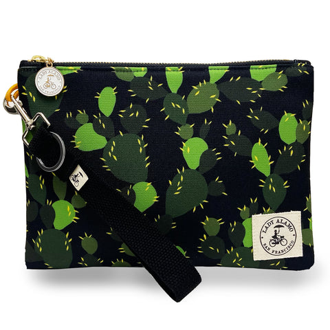 Miss Zip Wristlet: Midnight Cactus