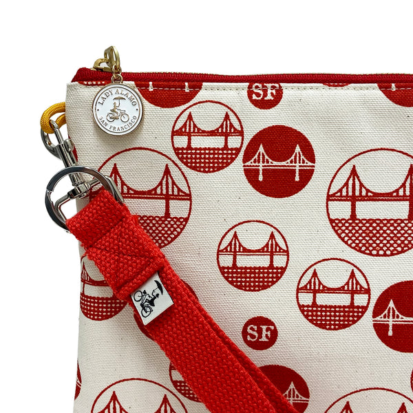 Miss Zip Wristlet: Golden Gate