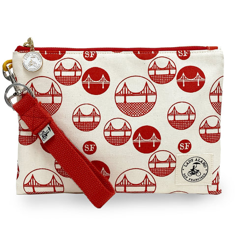 Miss Zip Wristlet: Golden Gate