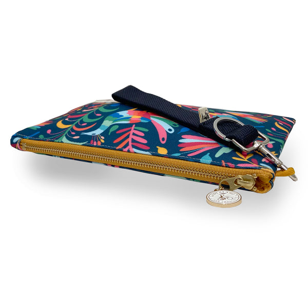 Miss Zip Wristlet: Otomi Indigo