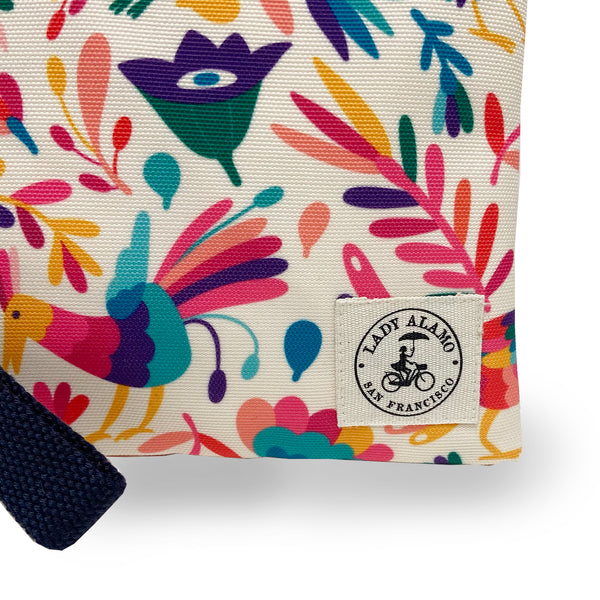 Miss Zip Wristlet: Otomi Ivory