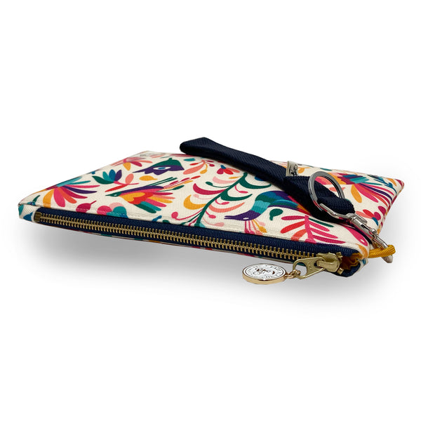 Miss Zip Wristlet: Otomi Ivory