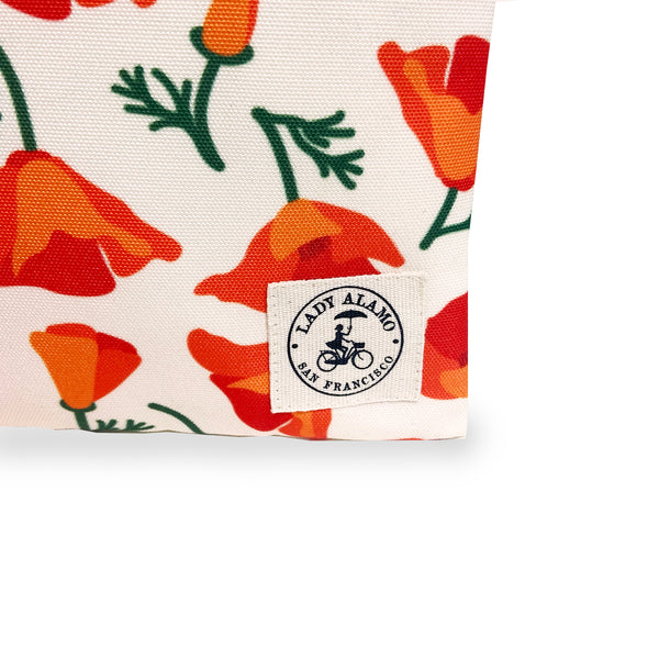 Miss Zip Wristlet: Poppy Cream