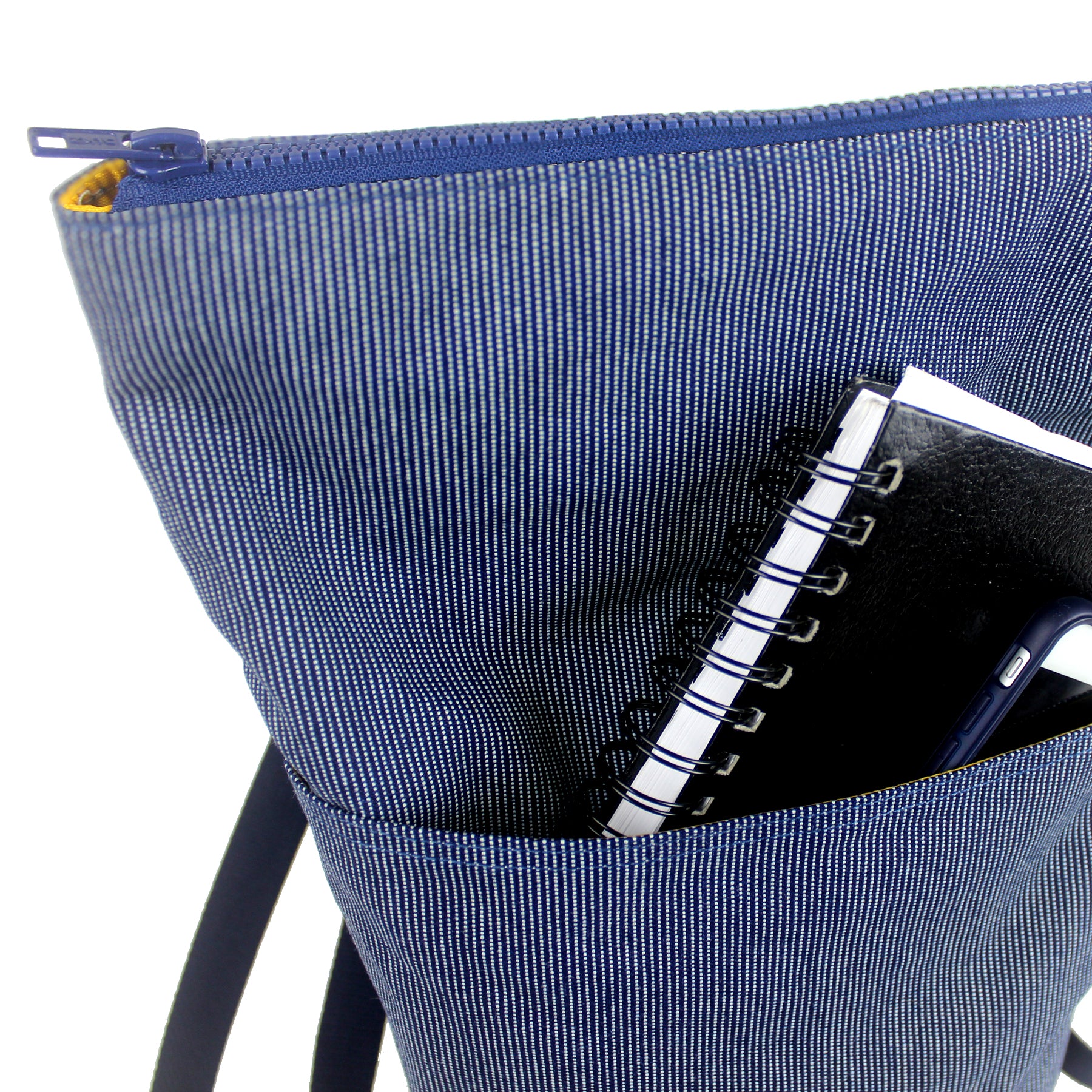 Lady Alamo: Box Zip, Denim Patchwork