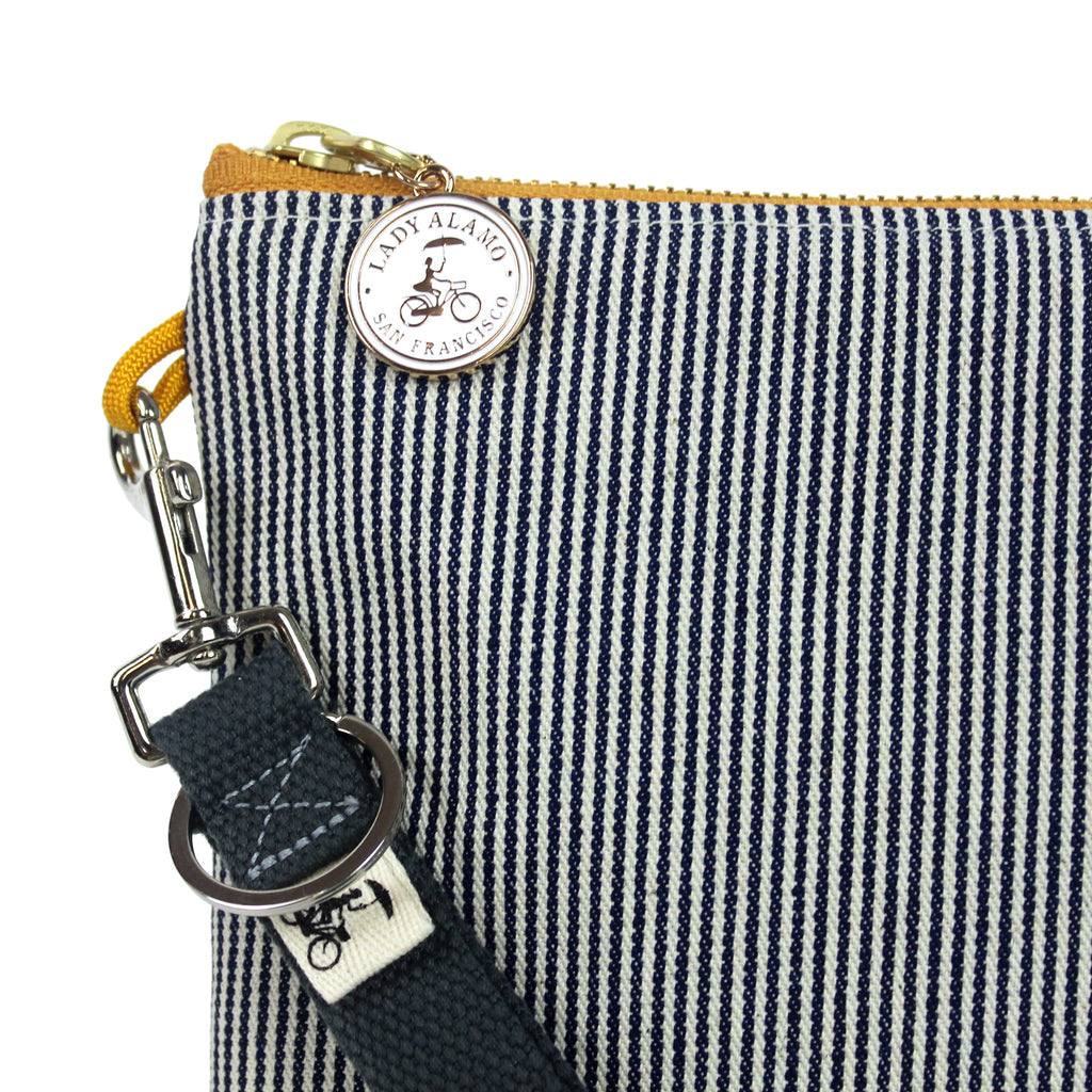Lady Alamo: Miss Zip Pouch, Railroad Stripe