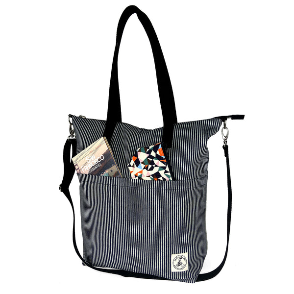 Aria Reversible Messenger: Hickory Stripe