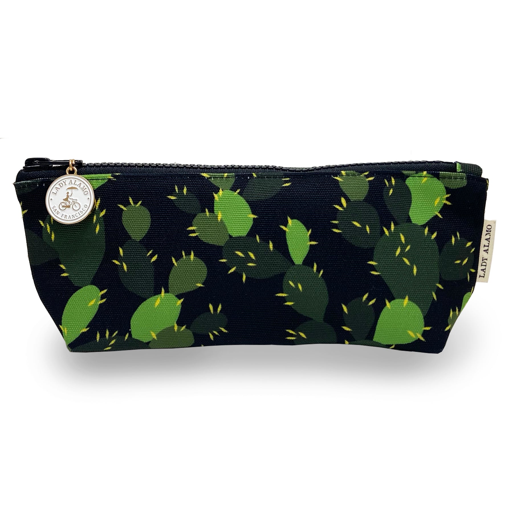 cactus pencil bag Lady Alamo: Skinny Zip Midnight Cactus