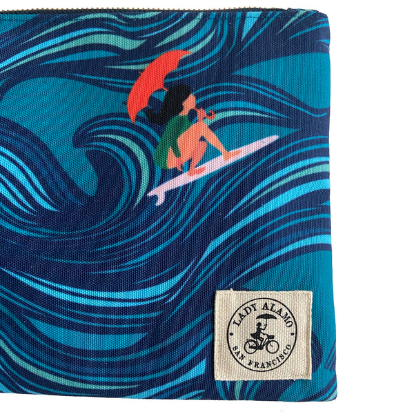 Miss Zip Wristlet: Surfer Girl